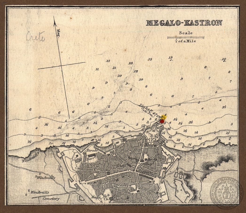 Megalo-Kastron [Harbour plan of Herakleion]